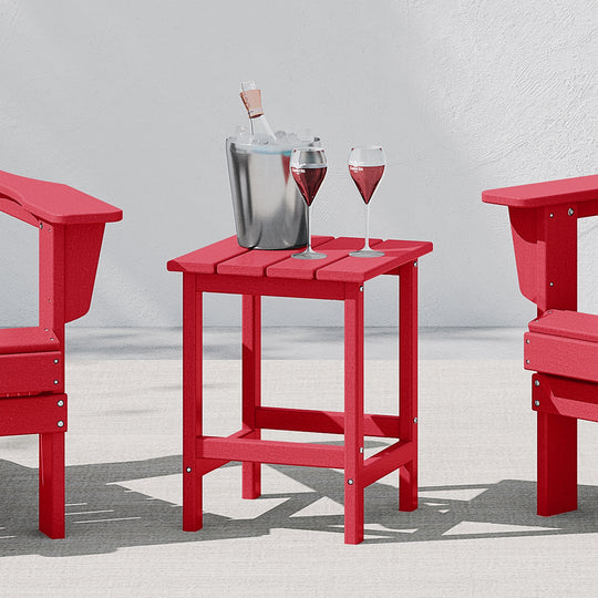Malibu 14" square outdoor Side table for Adirondack chair
