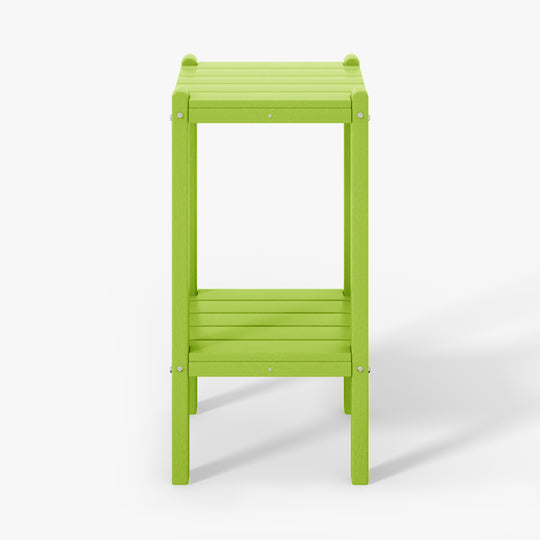 Malibu 36" Outdoor Adirondack HDPE 2-Tier Patio Side Table