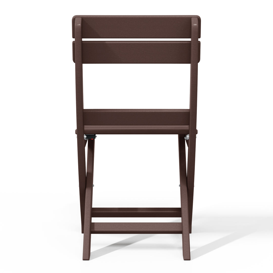 Malibu HDPE Outdoor Patio Modern Folding Dining Chair