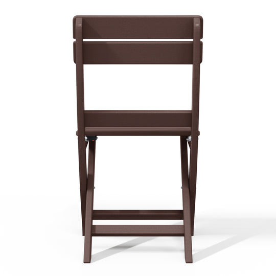 Malibu HDPE Outdoor Patio Modern Folding Dining Chair