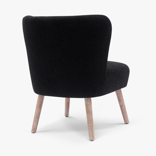 Genevieve 25" Wide Upholstered Boucle Accent Chairs (Set of 2)