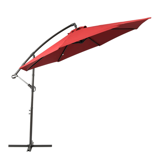 Julia 10 ft. Outdoor / Patio Cantilever Hanging Umbrella