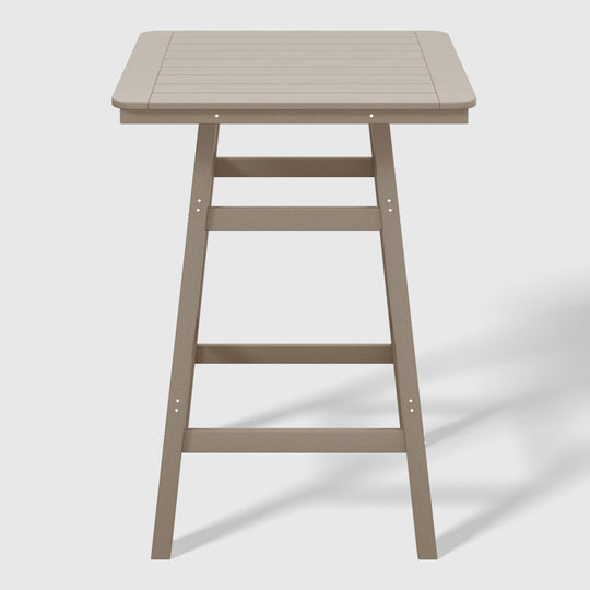 Malibu Square Outdoor Patio Bistro Bar Table With Umbrella Hole
