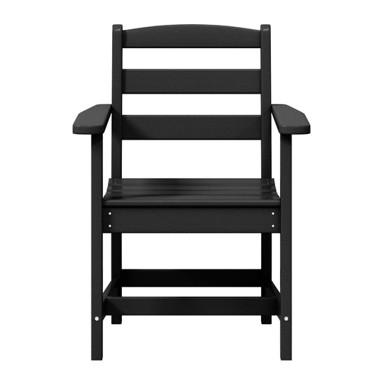 Ashore Outdoor HDPE Patio Classic Dining Arm Chair
