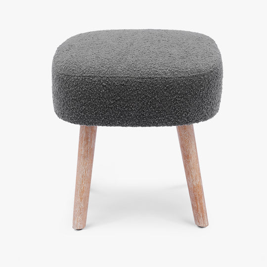 Genevieve 21" Wide Square Upholstered Cushion Ottoman Foot Stool
