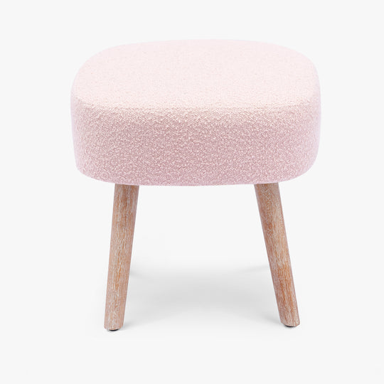 Genevieve 21" Wide Square Upholstered Cushion Ottoman Foot Stool