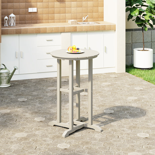 Malibu 37" Counter Height Round Outdoor Patio Bistro Bar Table