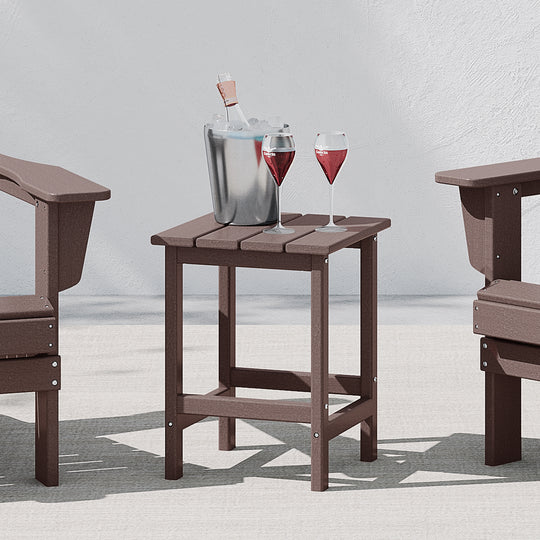Malibu 14" square outdoor Side table for Adirondack chair
