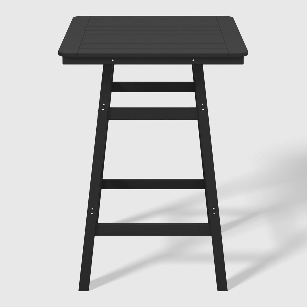 Malibu Square Outdoor Patio Bistro Bar Table With Umbrella Hole