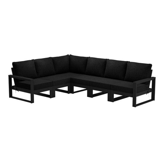 Montara 6-Piece Outdoor L-Shaped Patio Corner Sectional Sofa Conversation Set