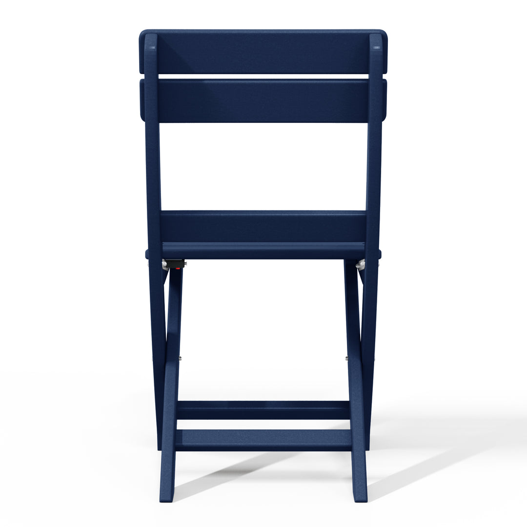 Malibu HDPE Outdoor Patio Modern Folding Dining Chair