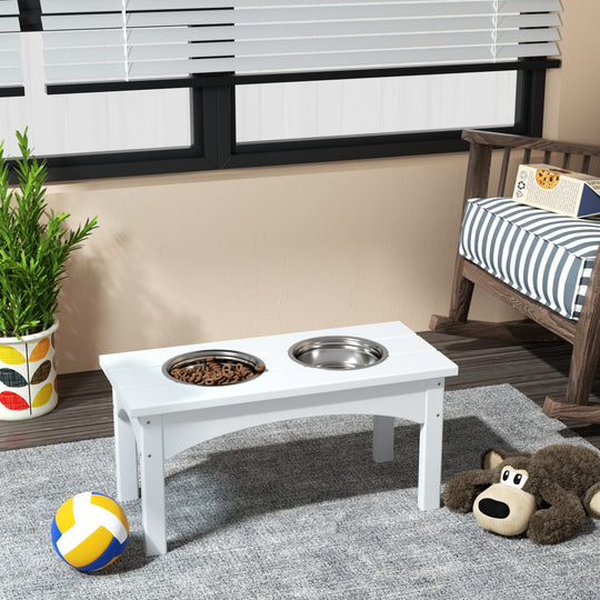Malibu HDPE Weather Resistant Elevated Pet Feeder