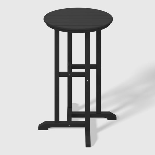 Malibu 37" Counter Height Round Outdoor Patio Bistro Bar Table