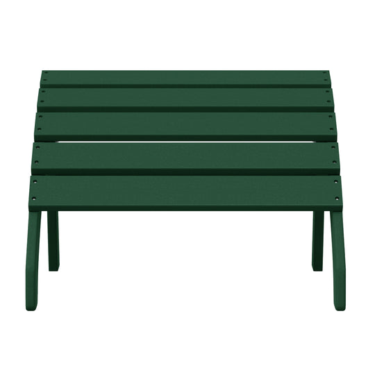 Dylan Outdoor Patio HDPE Adirondack Ottoman Footrest