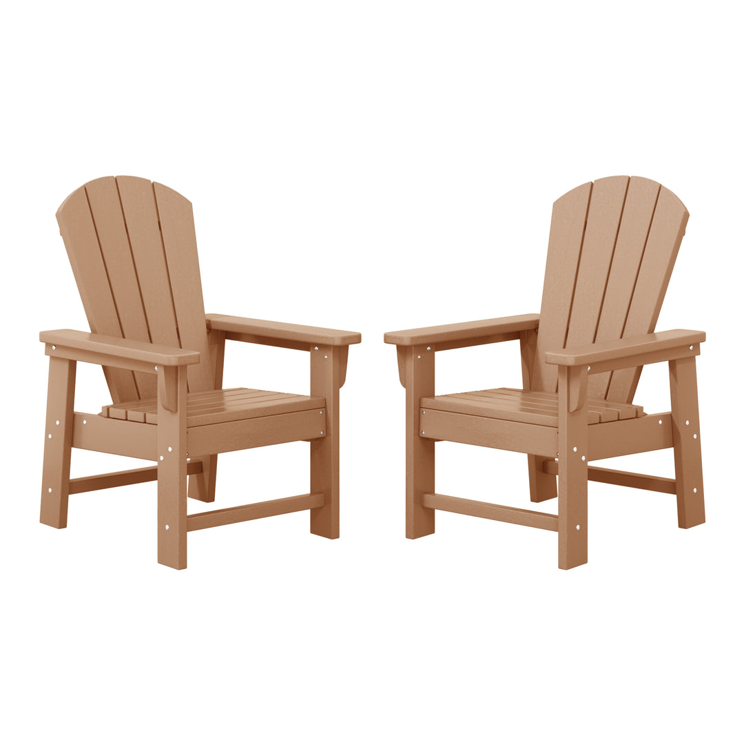 Malibu Kids Outdoor Adirondack Plastic Patio Chair (Set of 2)