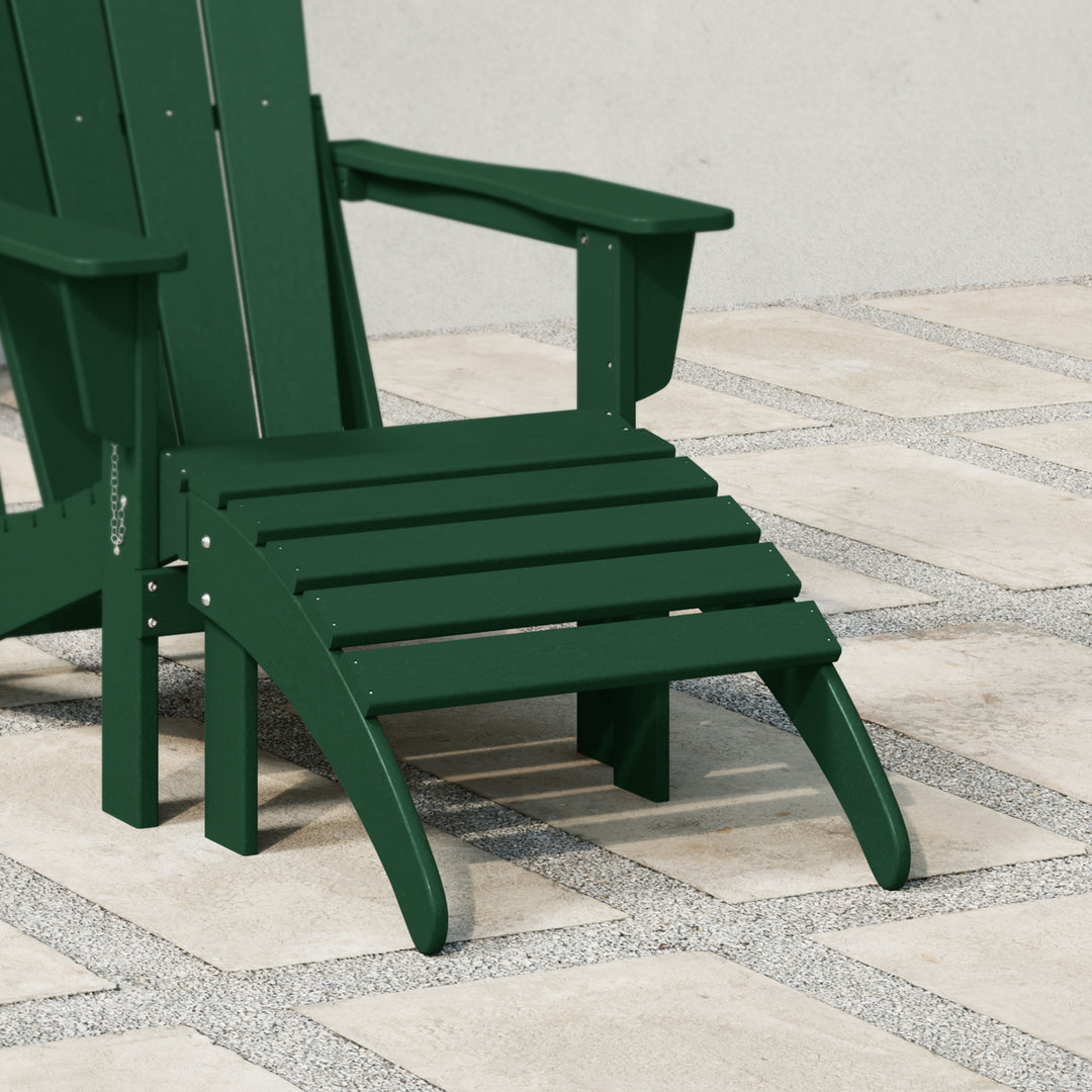 Malibu Outdoor folding ottoman for Adirondack chair