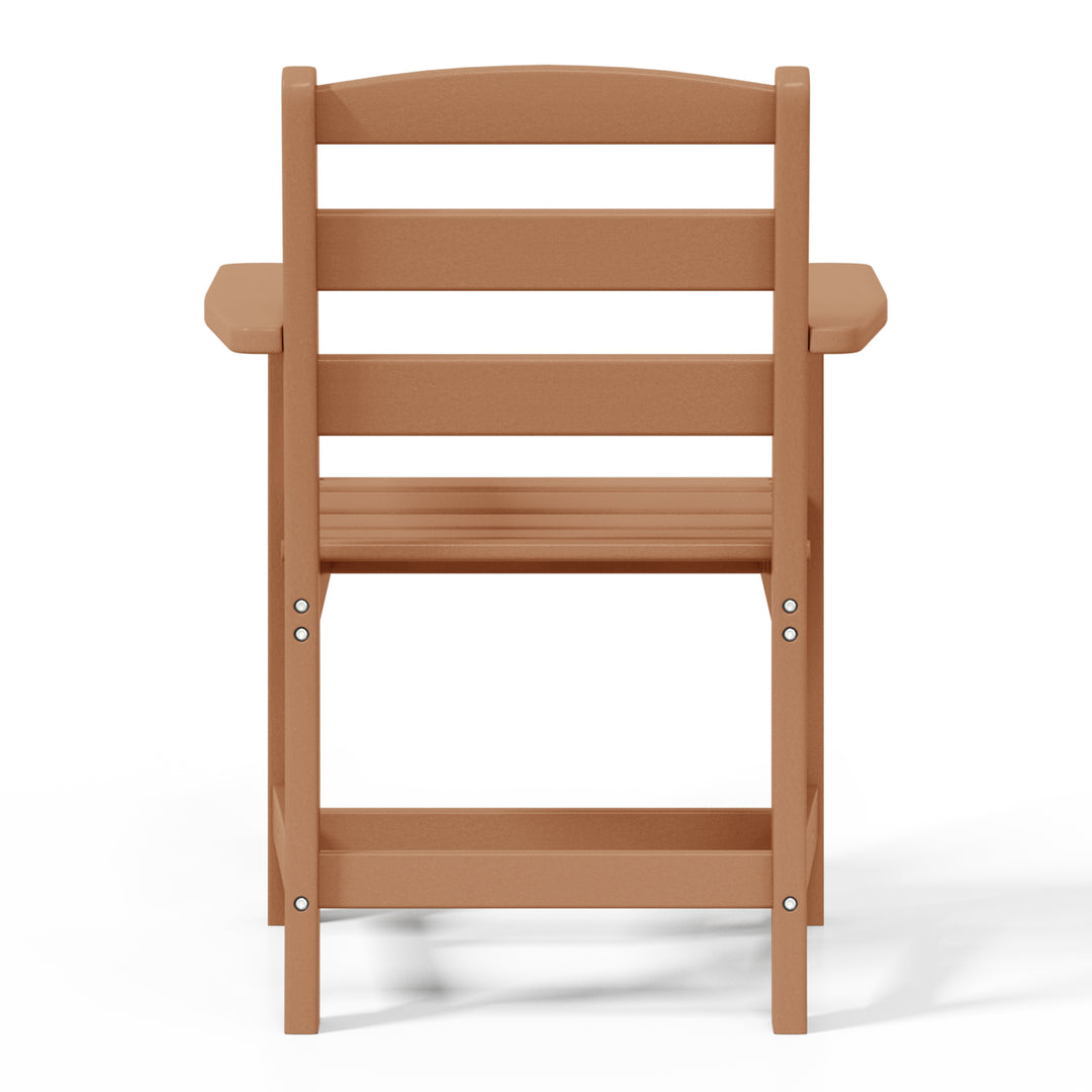 Ashore Outdoor HDPE Patio Classic Dining Arm Chair