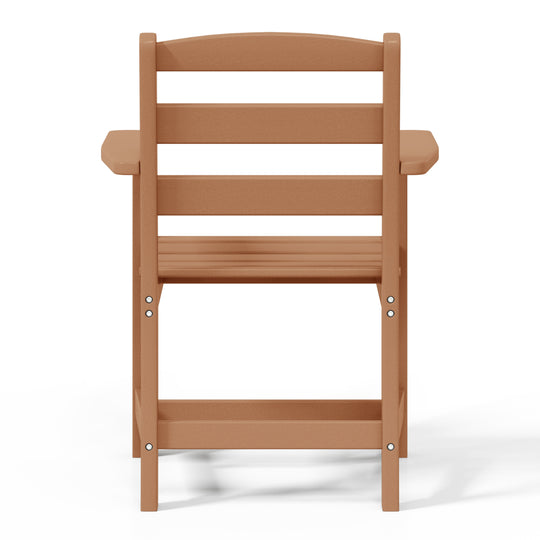 Ashore Outdoor HDPE Patio Classic Dining Arm Chair