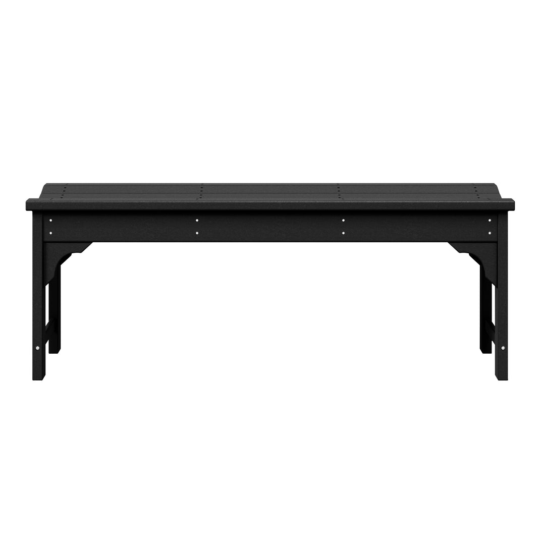 Malibu 48" length backless Poly Wood Outdoor / Garden bench