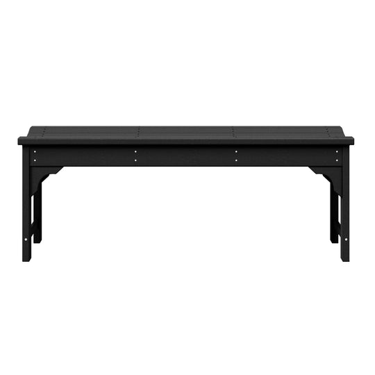 Malibu 48" length backless Poly Wood Outdoor / Garden bench