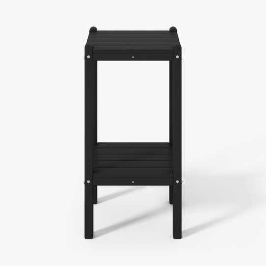 Malibu 36" Outdoor Adirondack HDPE 2-Tier Patio Side Table