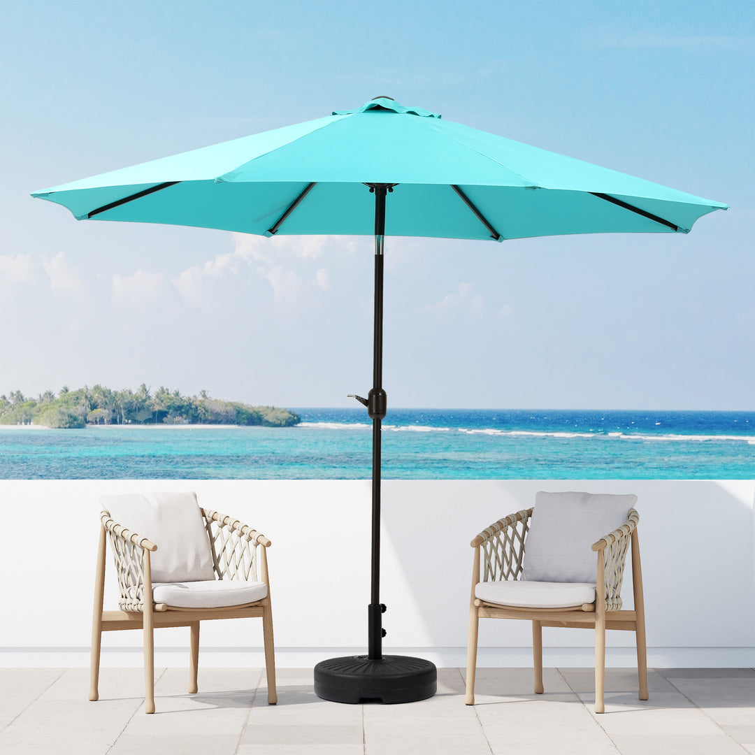 Paolo 9 ft. Patio Table Umbrella with tilt and crank features