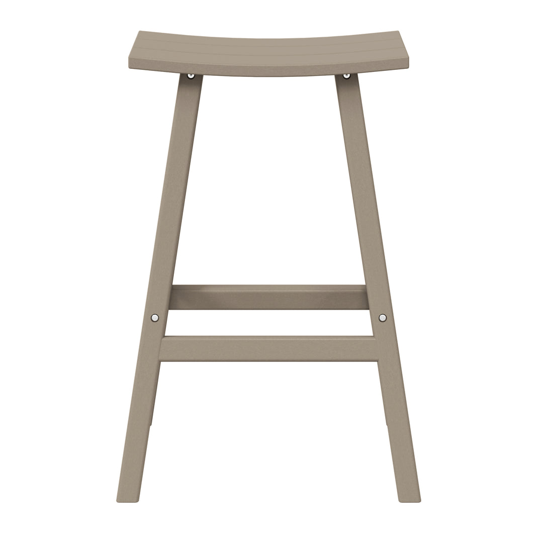 Malibu 29" height Outdoor / Patio Saddle bar stool
