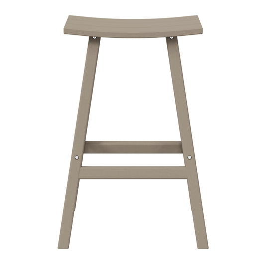 Malibu 29" height Outdoor / Patio Saddle bar stool