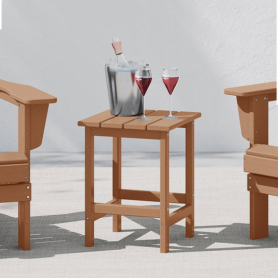 Malibu 14" square outdoor Side table for Adirondack chair