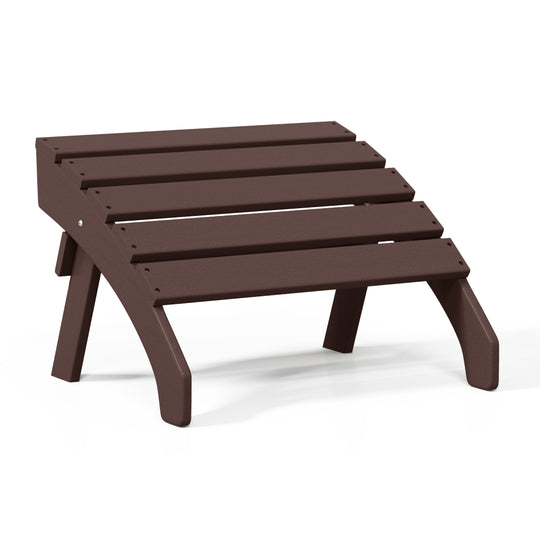 Dylan Outdoor Patio HDPE Adirondack Ottoman Footrest