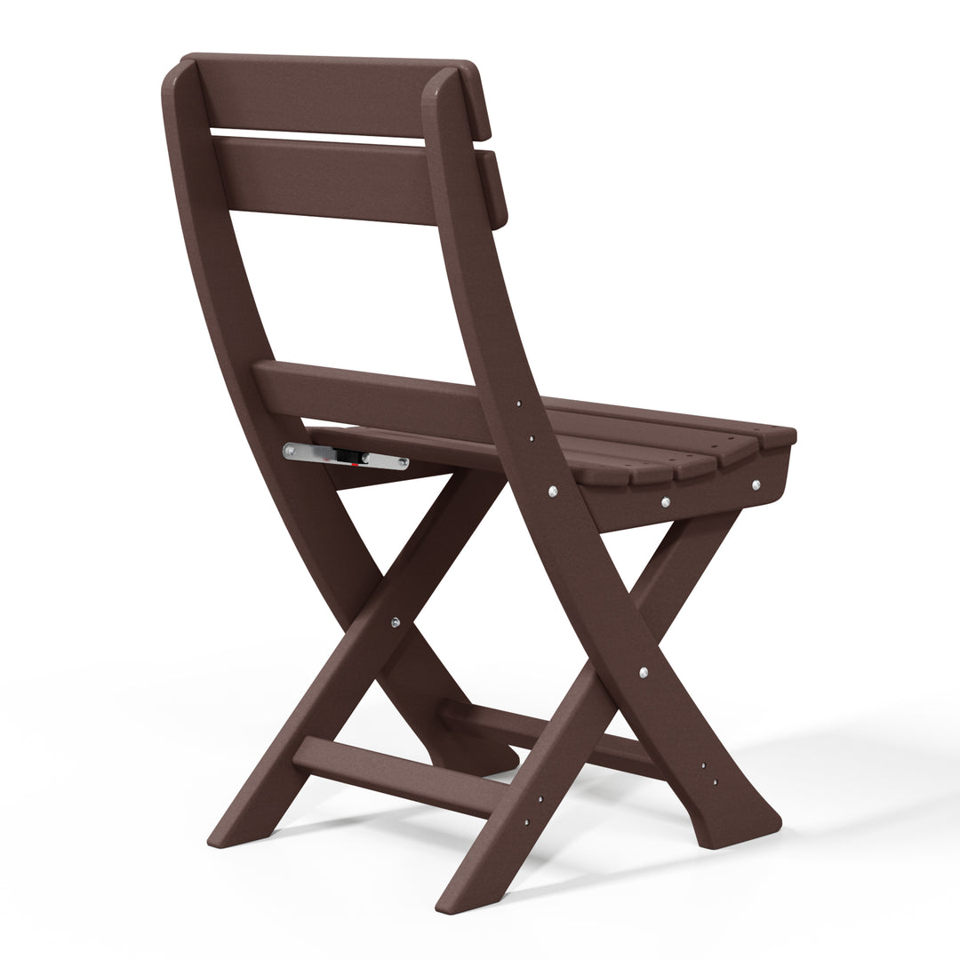 Malibu HDPE Outdoor Patio Modern Folding Dining Chair
