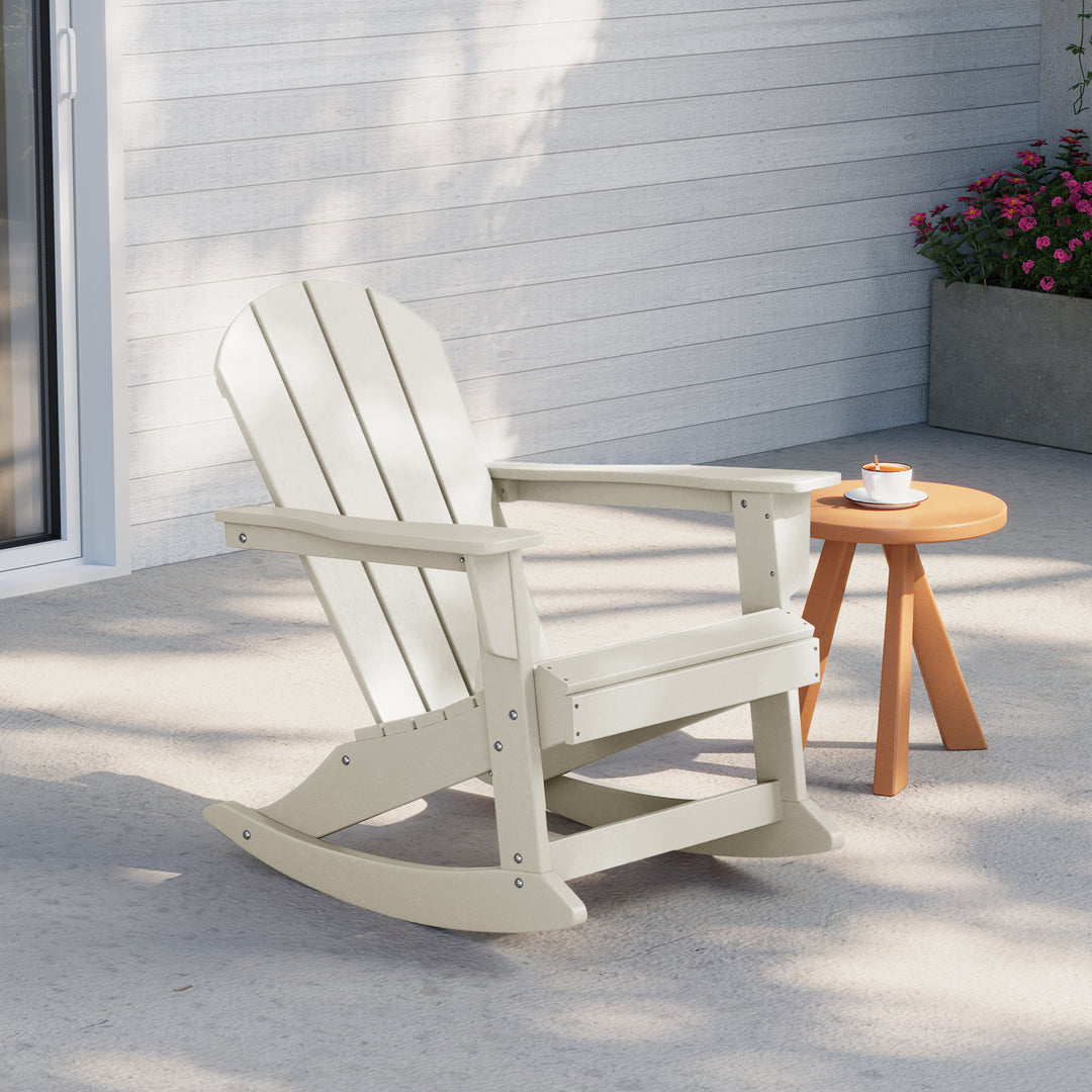 Malibu Outdoor / Patio Poly Adirondack rocking chair