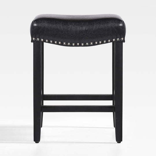 Lenox 24" upholstered nail head bar counter stool