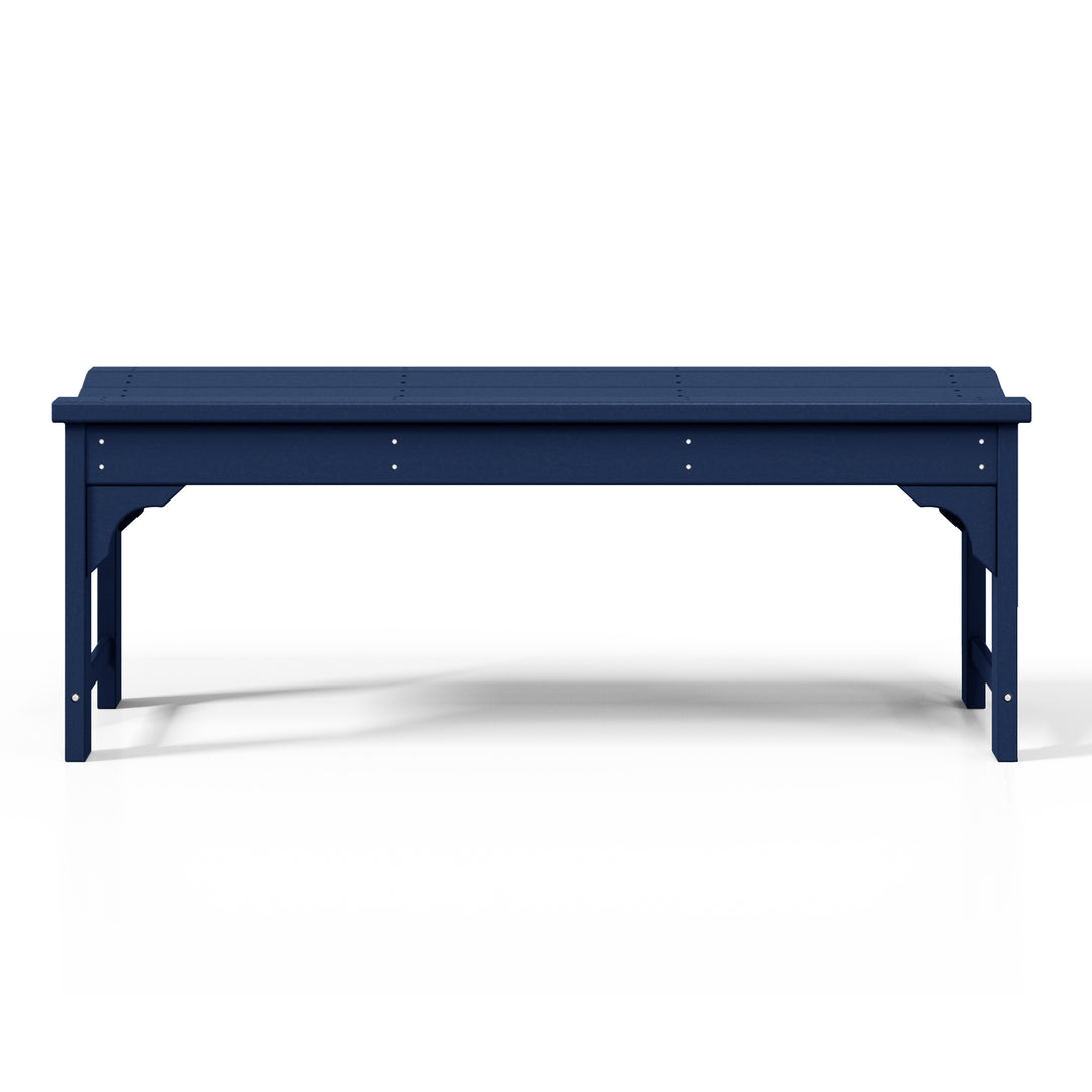 Malibu 48" length backless Poly Wood Outdoor / Garden bench