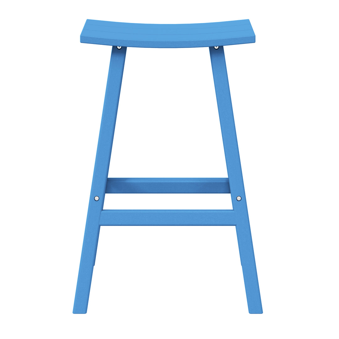 Malibu 29" height Outdoor / Patio Saddle bar stool
