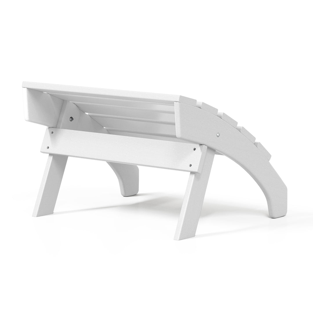 Dylan Outdoor Patio HDPE Adirondack Ottoman Footrest