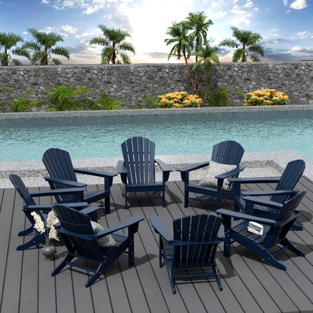 Dylan Outdoor Adirondack Chair (Set of 8)