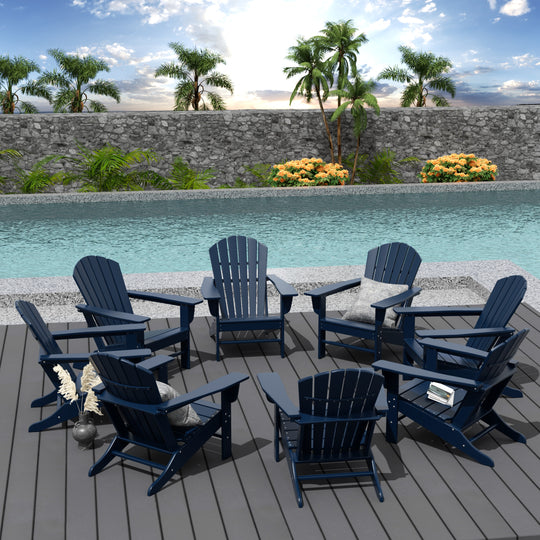 Dylan Outdoor Adirondack Chair (Set of 8)