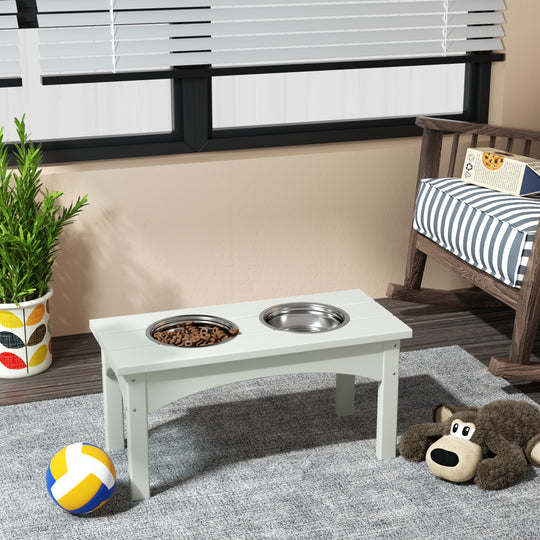 Malibu HDPE Weather Resistant Elevated Pet Feeder