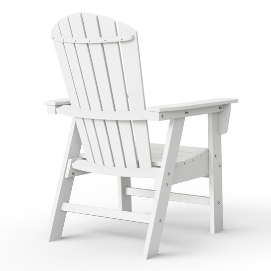 Dylan Outdoor Patio Shell-back Adirondack Dining Chair Weather Resistant