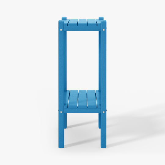 Malibu 36" Outdoor Adirondack HDPE 2-Tier Patio Side Table