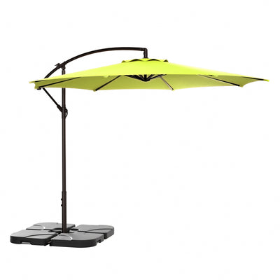 Moriti 10 Ft Outdoor Patio Cantilever Offset Umbrella with Base Weights