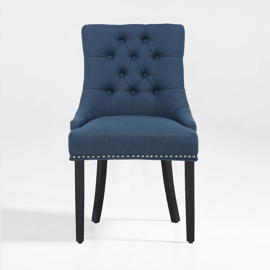 Hayes Upholstered Wingback Button Tufted Dining Chair
