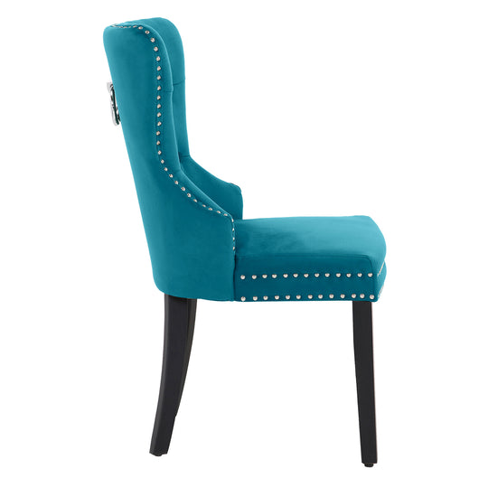 Wordford Velvet Upholstered Tufted Dining Chairs (Set of 4)