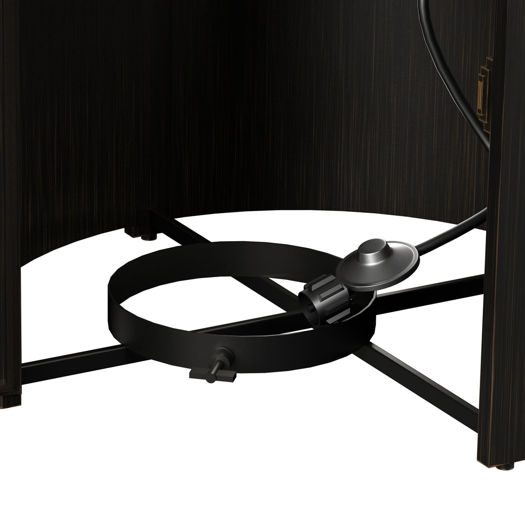 Sansom Outdoor Propane Gas Fire Pit Table Round 30,000 BTU