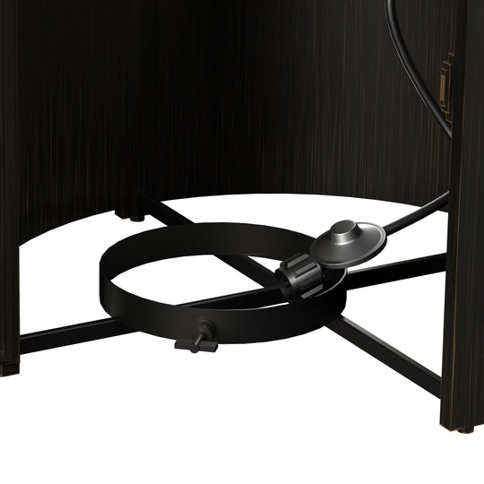 Sansom Outdoor Propane Gas Fire Pit Table Round 30,000 BTU