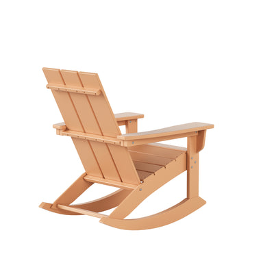 Ashore Outdoor Patio Modern Adirondack Rocking Chair (Set of 2)