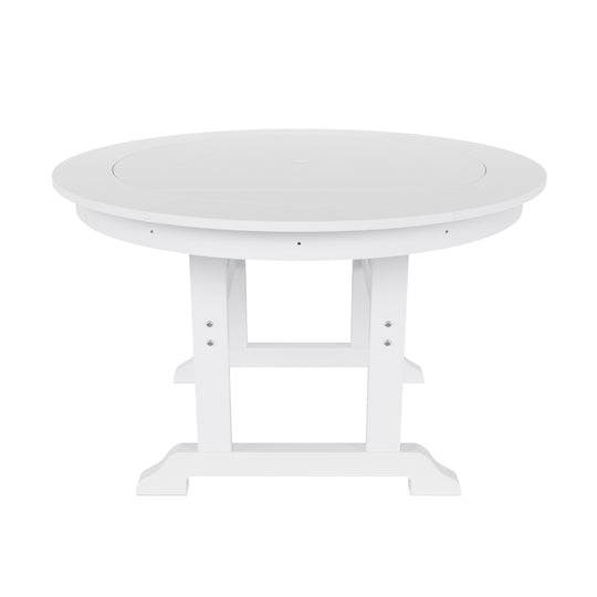 Malibu 5 Piece Outdoor Patio Dining Set Outdoor Round Table and Side Chair