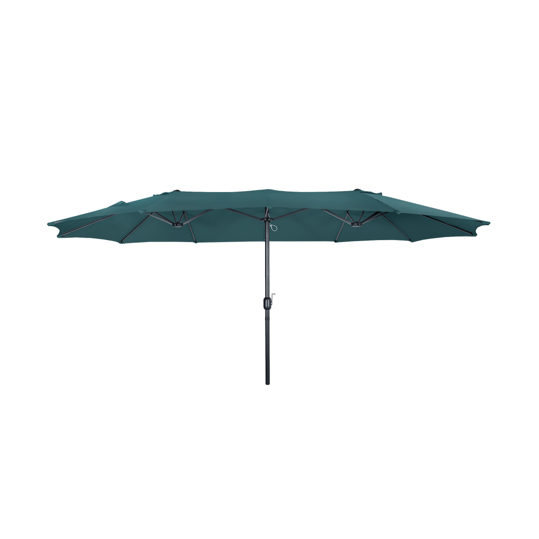 Aiden 15 Ft Double Sided Outdoor Twin Market Umbrella