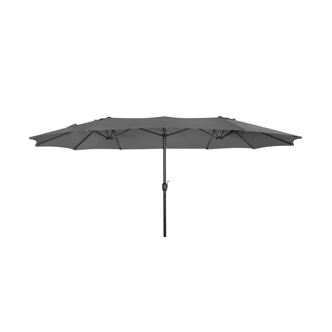 Aiden 15 Ft Double Sided Outdoor Twin Market Umbrella